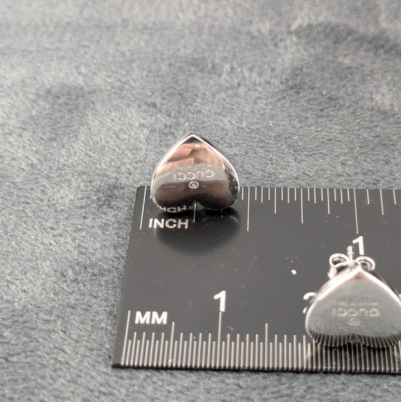 Gucci Heart Pierced Earrings Unisex Men's Women's - Picture 5 of 7